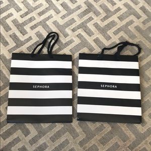 Sephora shopping bags- set of 2